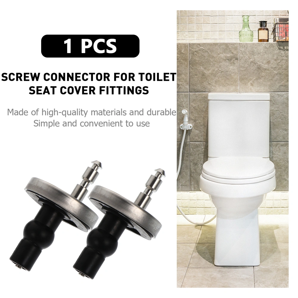 1 Set/2pcs Toilet Seat Fittings Toilet Seat Hinges Quick Release Fixings Hinges