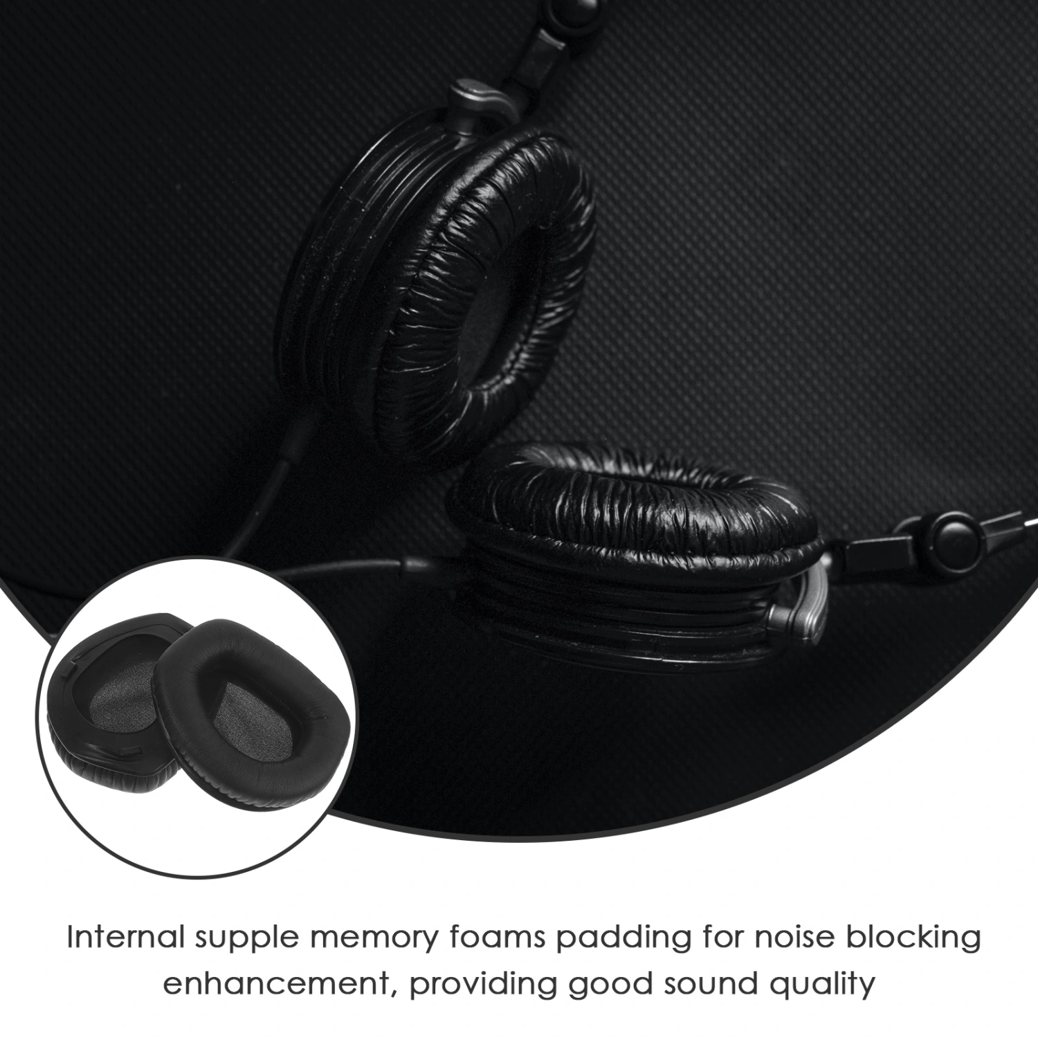 2pcs Supple Headset Ear Pads Compatible for Sennheiser RS165/RS175/RS185/RS195