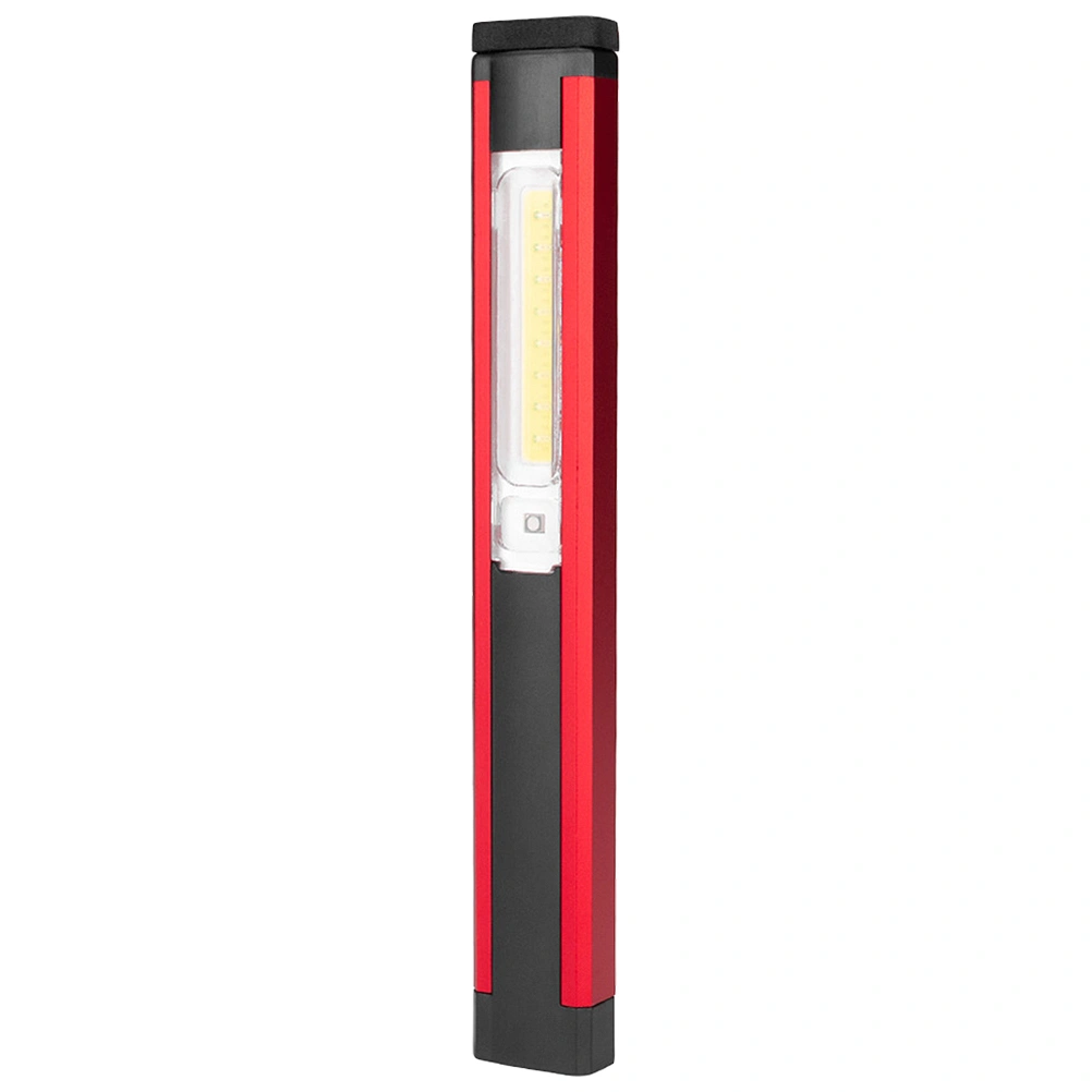 Portable Working Inspection Light COB LED Multifunction Maintenance Torch Magnetic USB Rechargeable Lamp (Red)