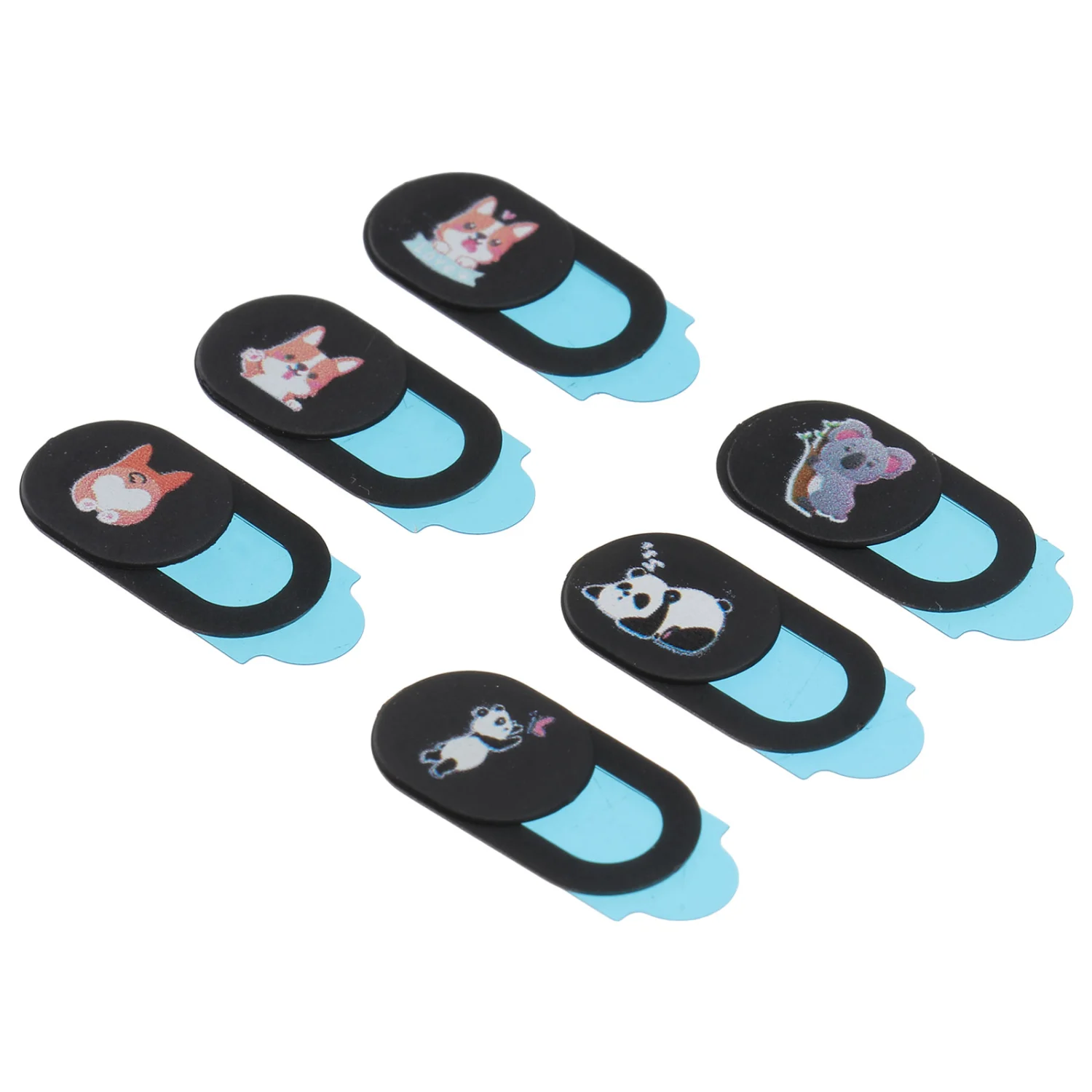 6Pcs Cartoon Adorable Camera Slide Cover Privacy Protection Webcam Cover