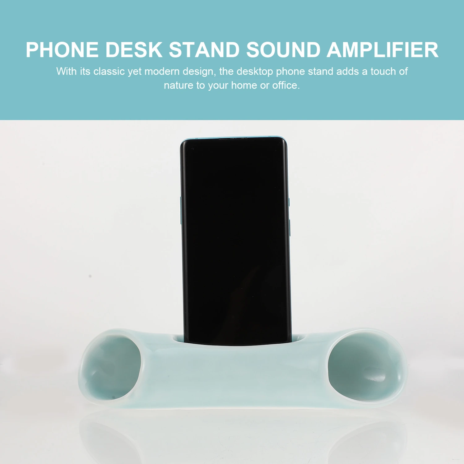 Ceramics Mobile Phone Holder Multifunctional Desktop Phone Stand Sound Amplifier