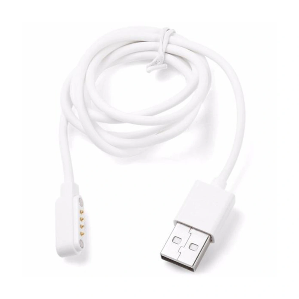 USB Smart Watch Charging Cable Magnetic Adsorption Cable for GT88/K88h/KW08(White)