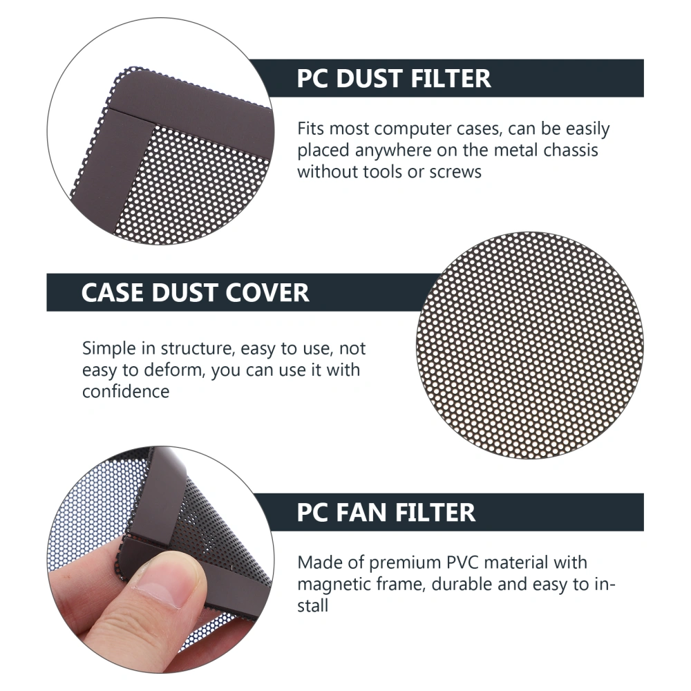 4pcs Pc Dust Filter Magnetic Frame Dust Filter Screen Cooler Filter 12x12cm