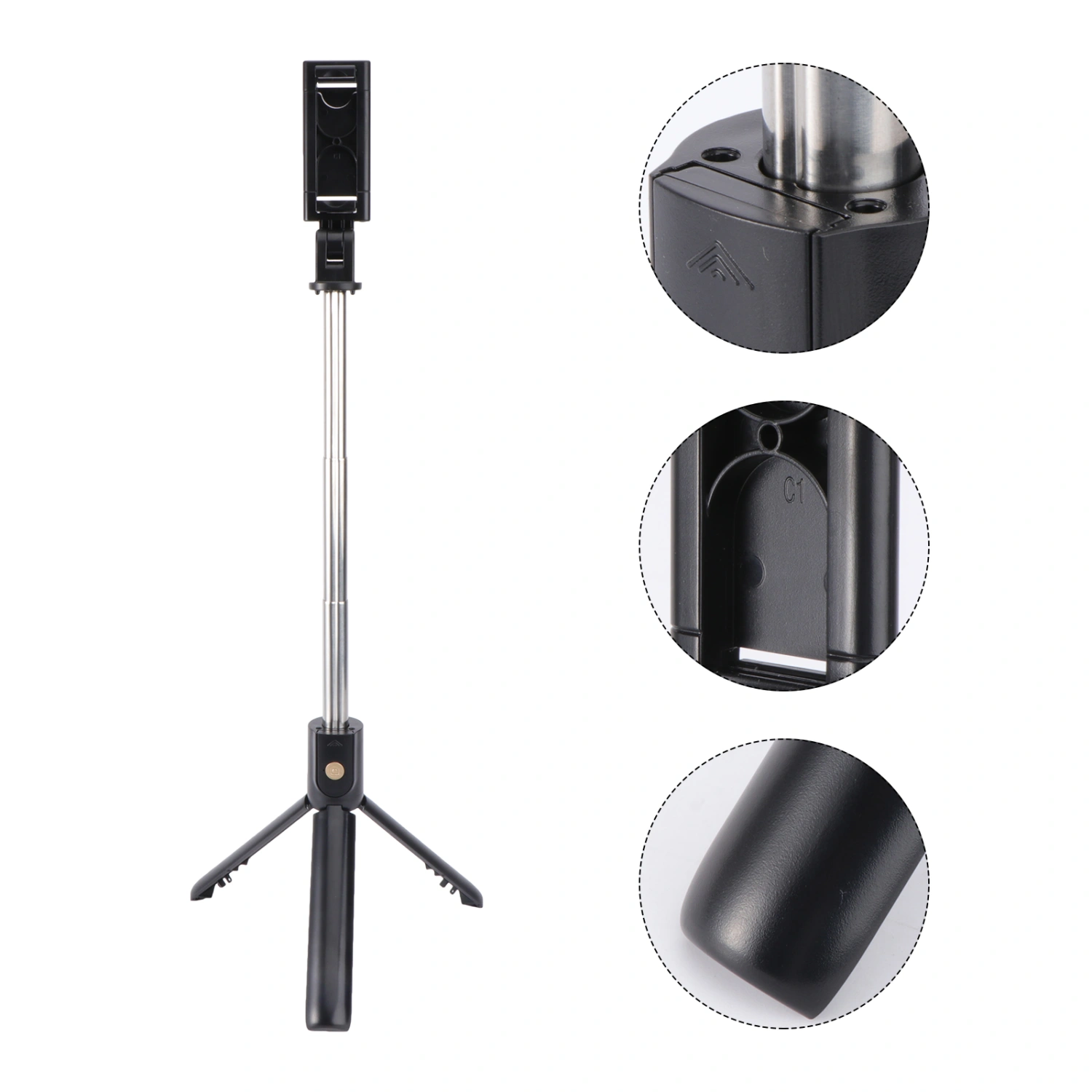 1Pc Selfie Stick Tripod Mobile Phone Supporting Rack Holding Rack for Home Black