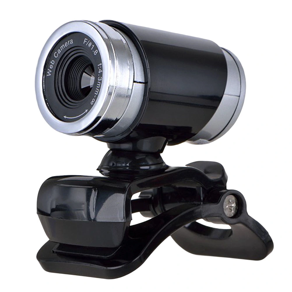 USB 720P Webcam Professional Teaching Live Broadcast Camera with Mic and Clip (Black)