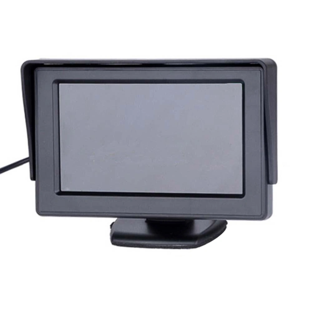 Car Rear View Backup Reverse Parking Display 4.3 Inch TFT LCD Screen Monitor DVD VCR Headrest Rearview Monitor (Black)