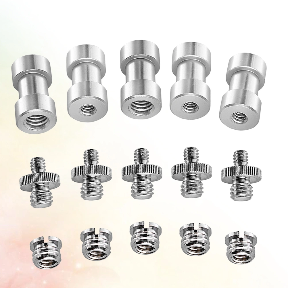 15PCS/Set Tripod Adapter Screw Mount Converter for Flash Trigger Converter Hot Shoe (Silver)