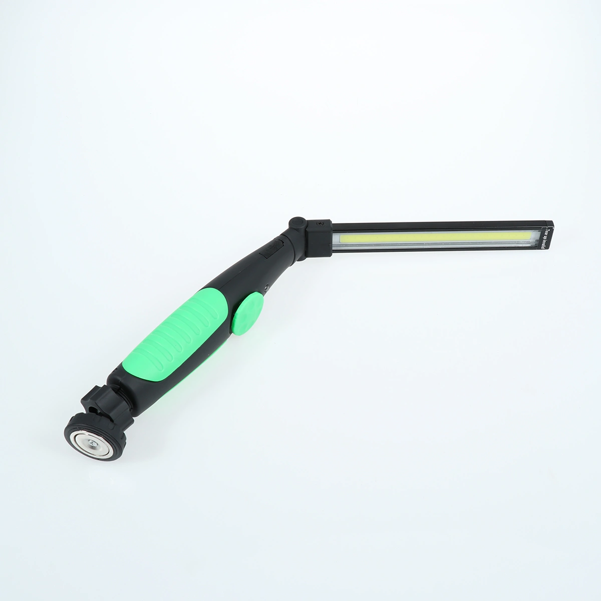 Multifunctional USB Rechargeable Flashlight COB Rotatable Car Maintenance Work Light LED Inspection Lamp (Green)