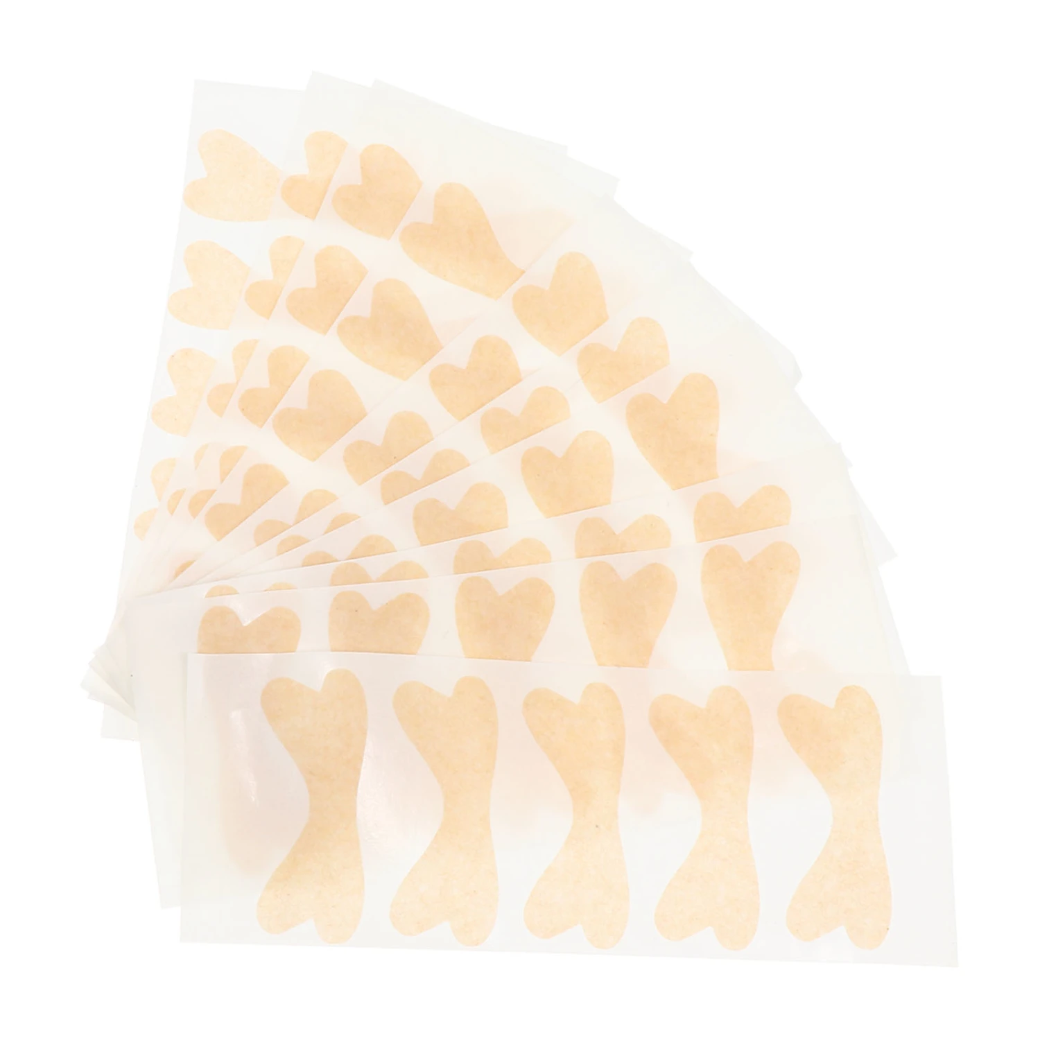 60pcs Toenail Treatment Tape Stickers Toe Nail Healing Decals for Women (Beige)