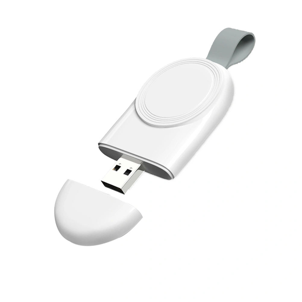 USB Magnetic Power Charger Watch Charger Fast Portable Professional Durable Compatible With Apple Watch (White Charging Time 4H)