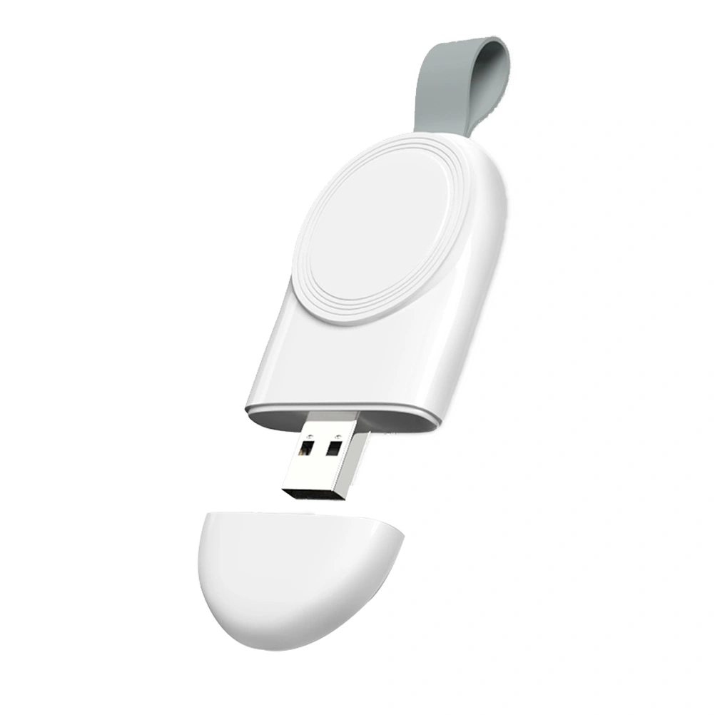 USB Magnetic Power Charger Watch Charger Fast Portable Professional Durable Compatible With Apple Watch (White Charging Time 4H)