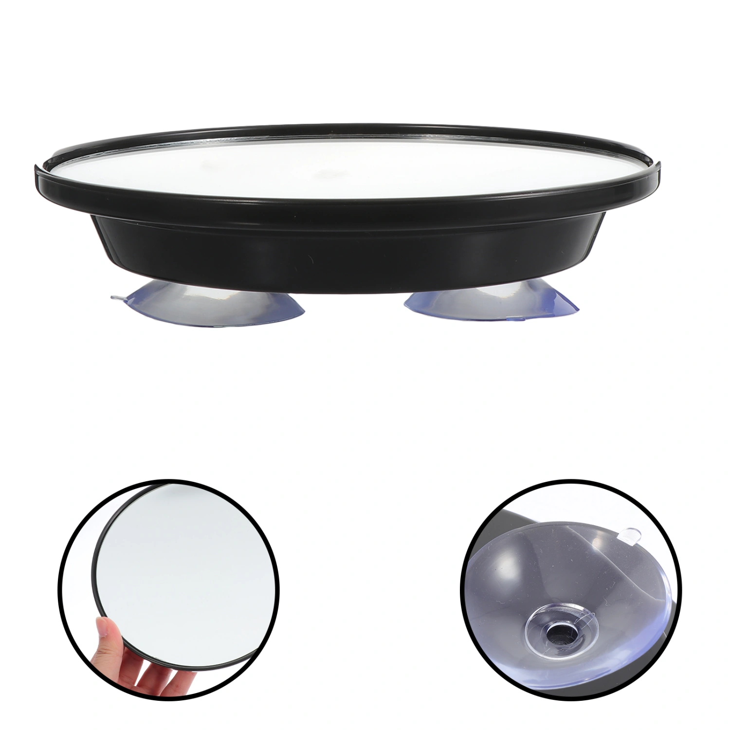 1pc Suction Cup Makeup Mirror Home Use Suction Cup Magnifying Cosmetic Mirror