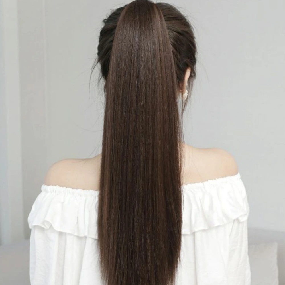 Long Straight Ponytail Extension Synthetic Ponytail Wigs Hair Piece for Women