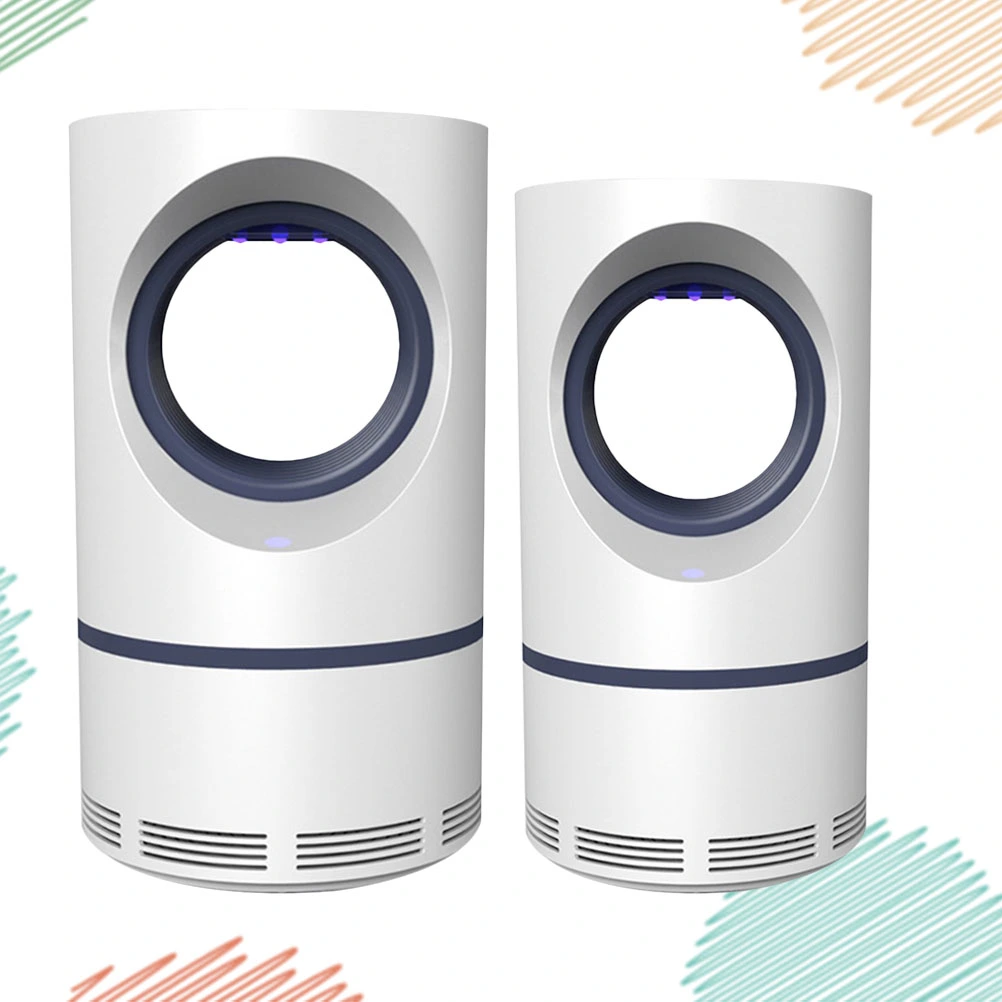 2pcs Durable Mosquito Zapper Light USB Photocatalyst Mosquito Killer Household Mosquito Killer Mosquito Lamp for Home Office (L + S Size)