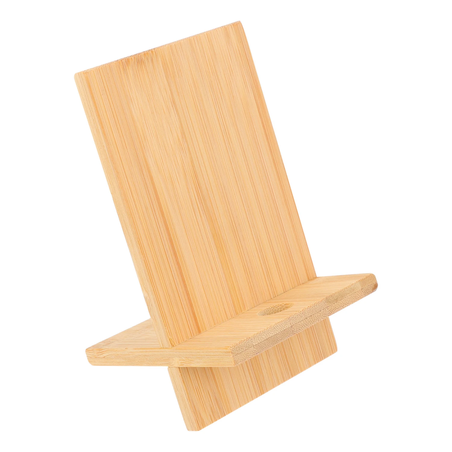 1pc Bamboo Cell Phone Stand Detachable Multi-function Charging Cell Phone Holder Tablet Holder (Khaki)