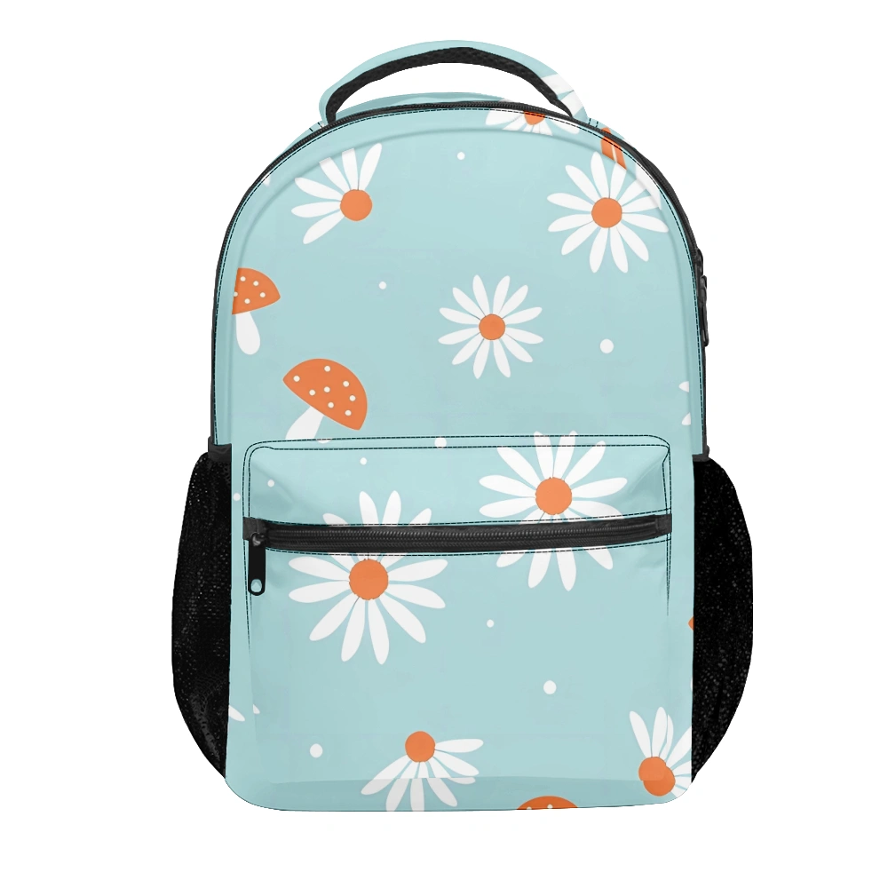 School Backpack Summer Daisy Flower Floral Woman Backpack,Schoolbags,Backpacks For Middle School,Backpack For Girls Middle School,