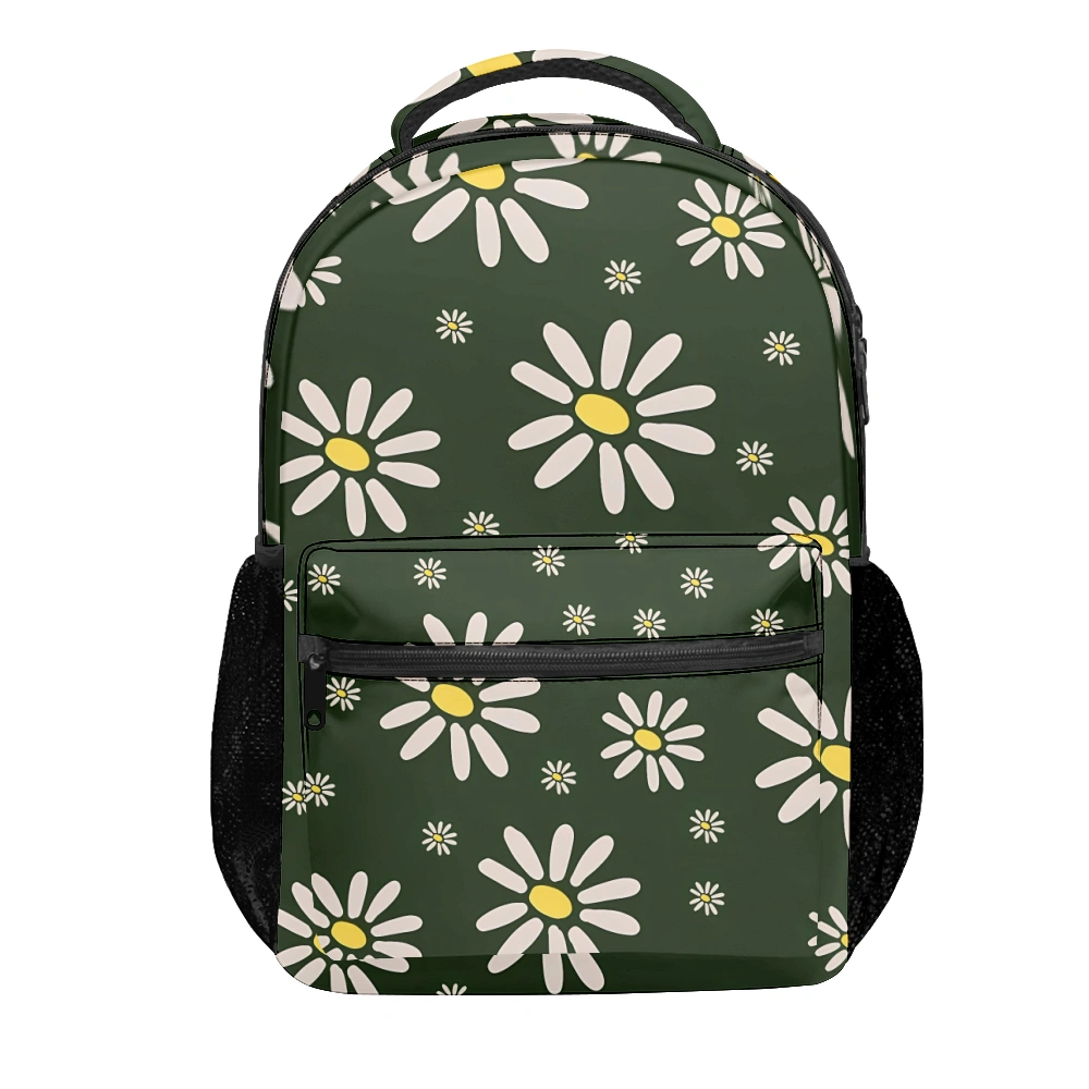 School Backpack Summer Daisy Flower Floral Boys Backpac,Knapsack,Small School Backpack,Girl Backpacks For School Middle School,