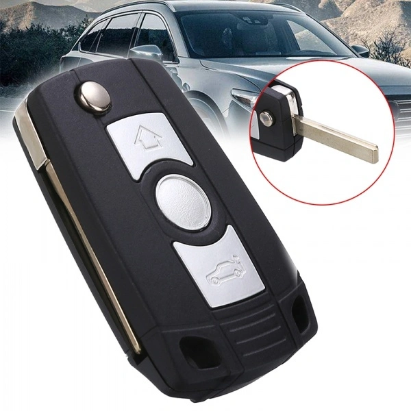 Flip Key Fob Case Shell fit for BMW E81 E46 E39 E63 E38 E83 E53 E36 Remote Case
    