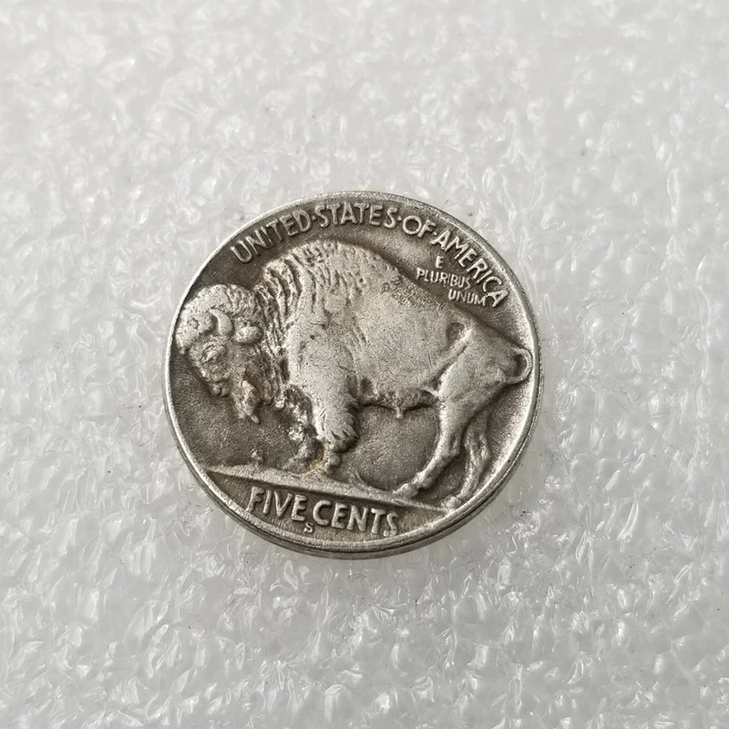 Antique Craft Wanderer Silver Plated Buffalo Coin