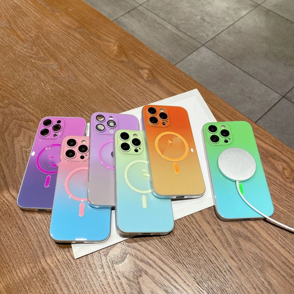 Luminous Magnetic Suction Phone Case Gradient