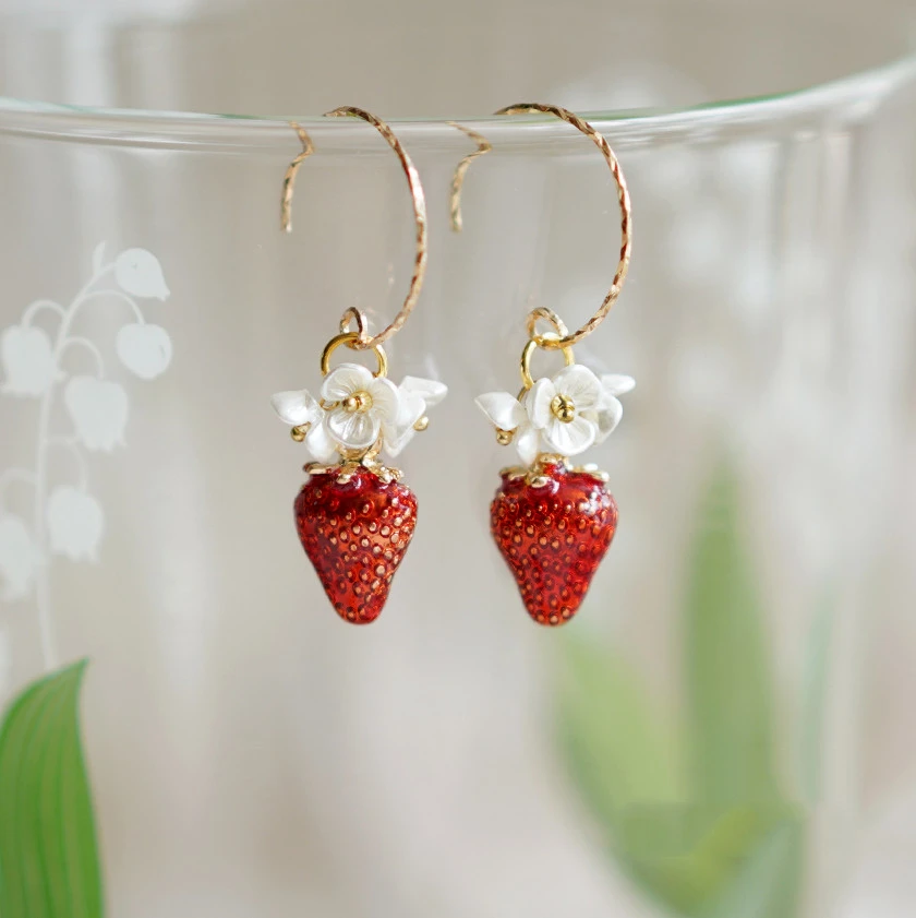 Cute Flower Style 925 Sterling Silver Earrings