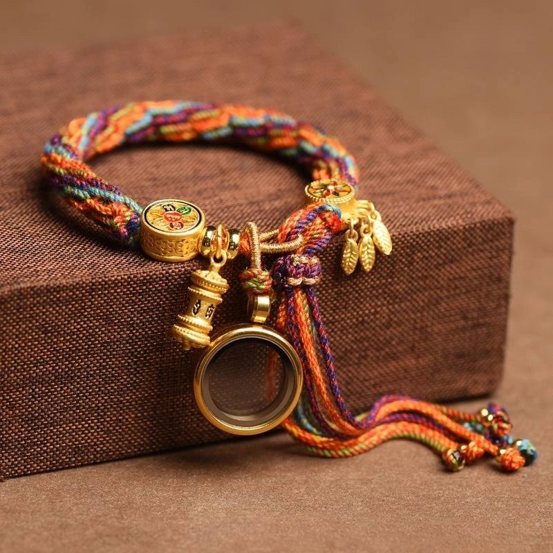 Hand-woven Cycle Tibetan Carrying Strap Bracelet