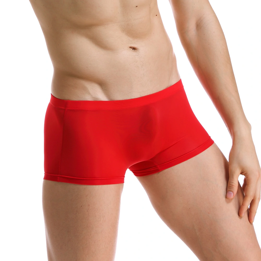 Men's Boxer Low Waist Light And Comfortable Ice Silk Seamless Panties