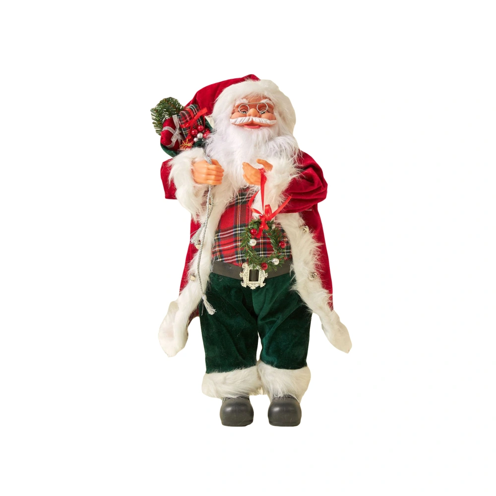 Christmas Table Decorations Cute Santa Claus Doll Ornaments for Winter Home Countertop Centerpieces Party Decor