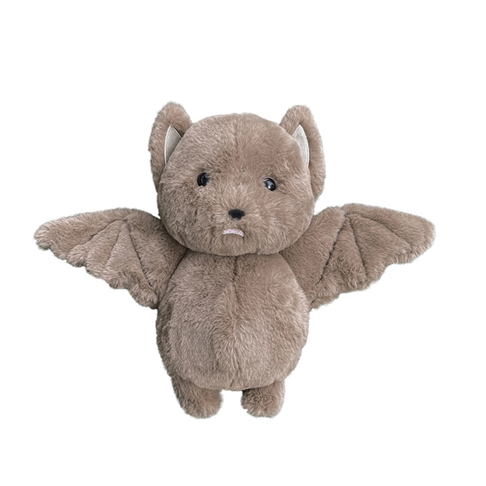 Brown Stuffed Bat Doll Plush Pillow Super Soft Sleeping Pillow for Kids Adults Birthday Gift