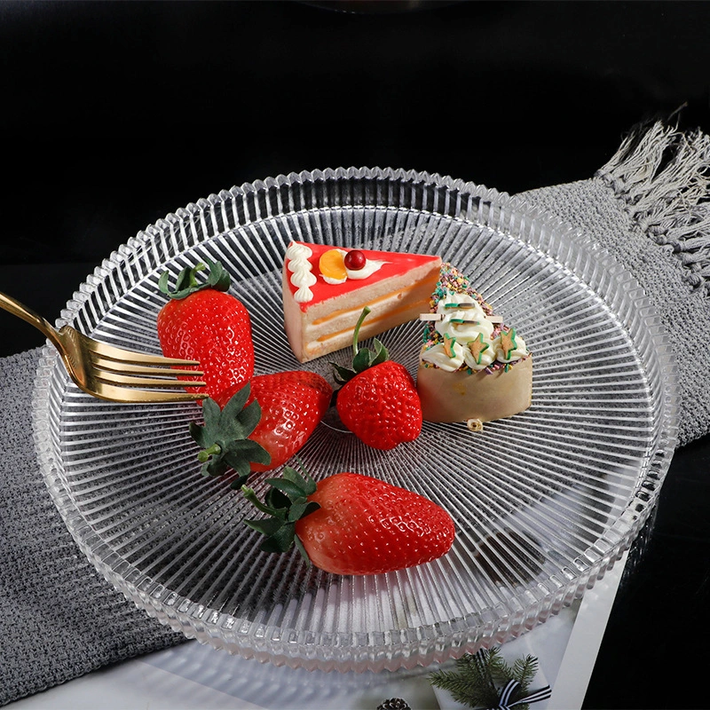 Plate Dish Transparent Fruit Glass Plate