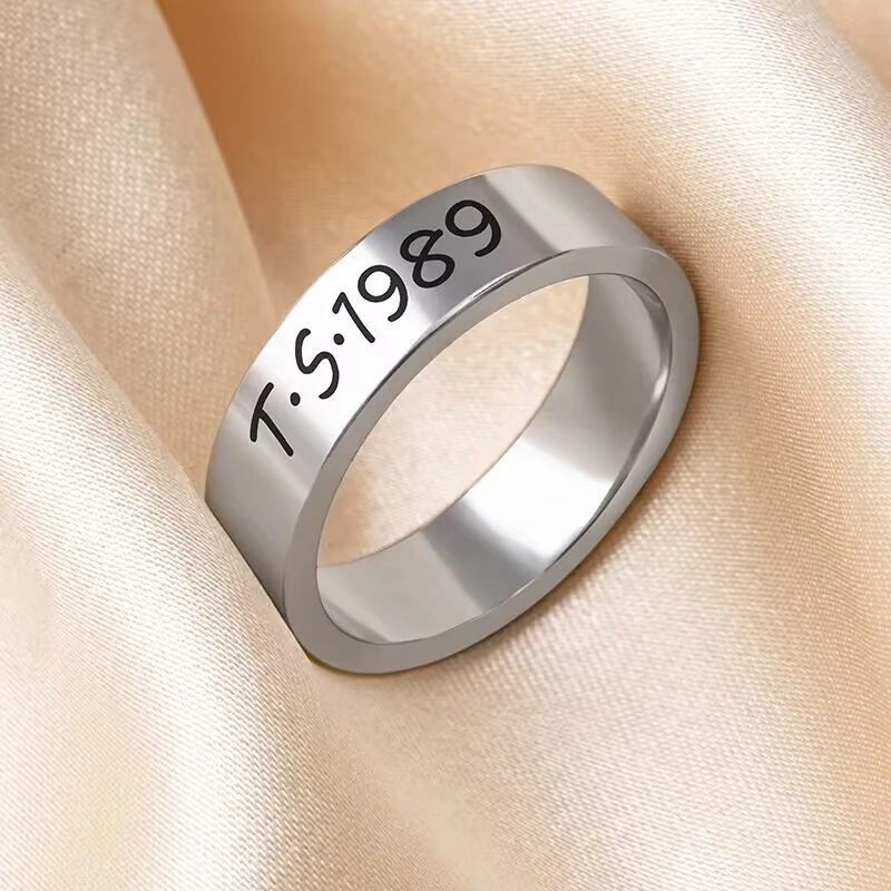 1989 Stainless Steel Women's Ring