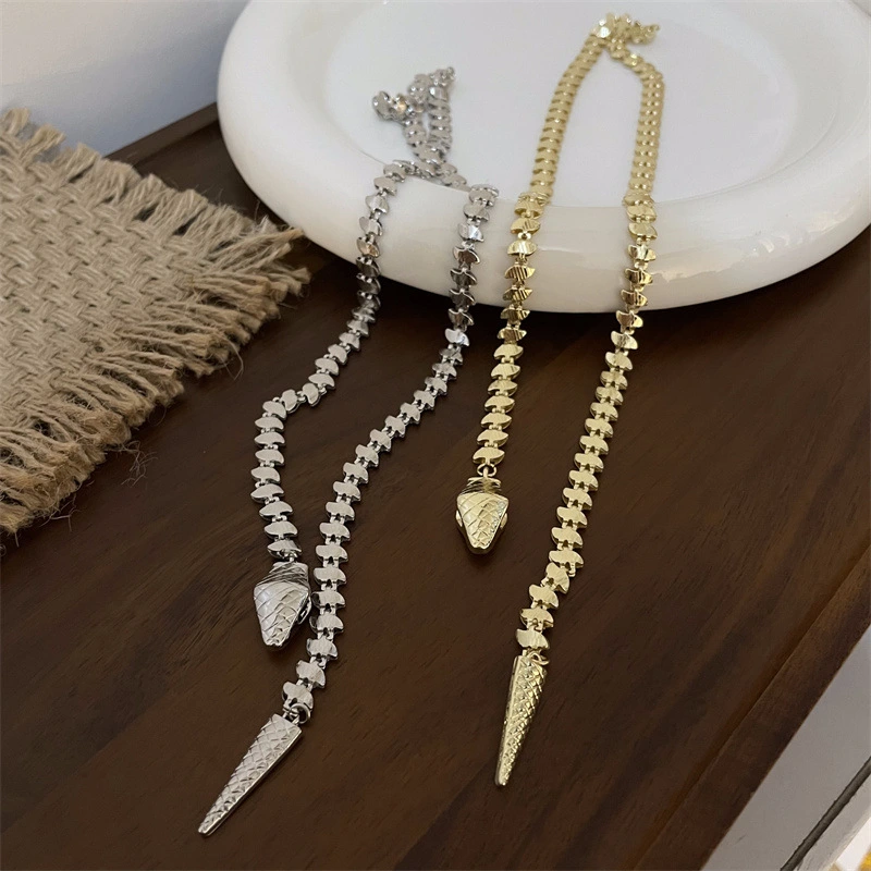 Fashion Personality Golden Snake Tassel Necklace For Women