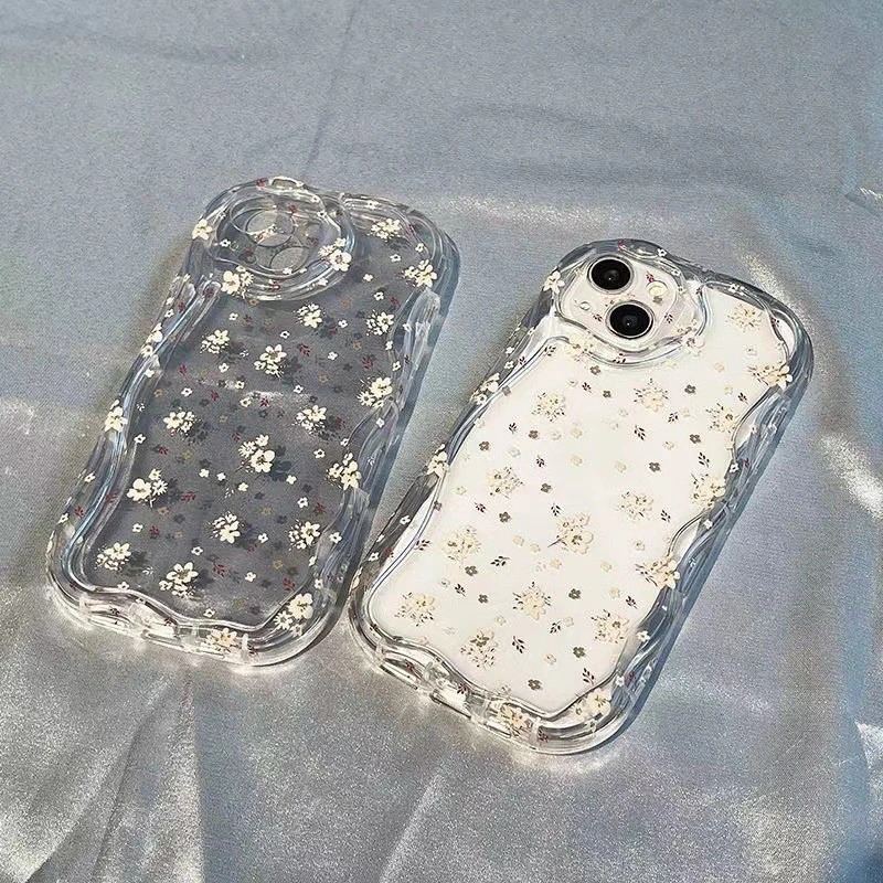 Korean Style Ins White Small Floral Phone Case