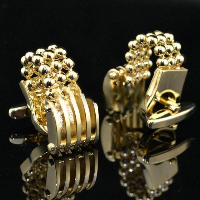 Gold Paw Chain Cufflinks Cufflink Men's French Button