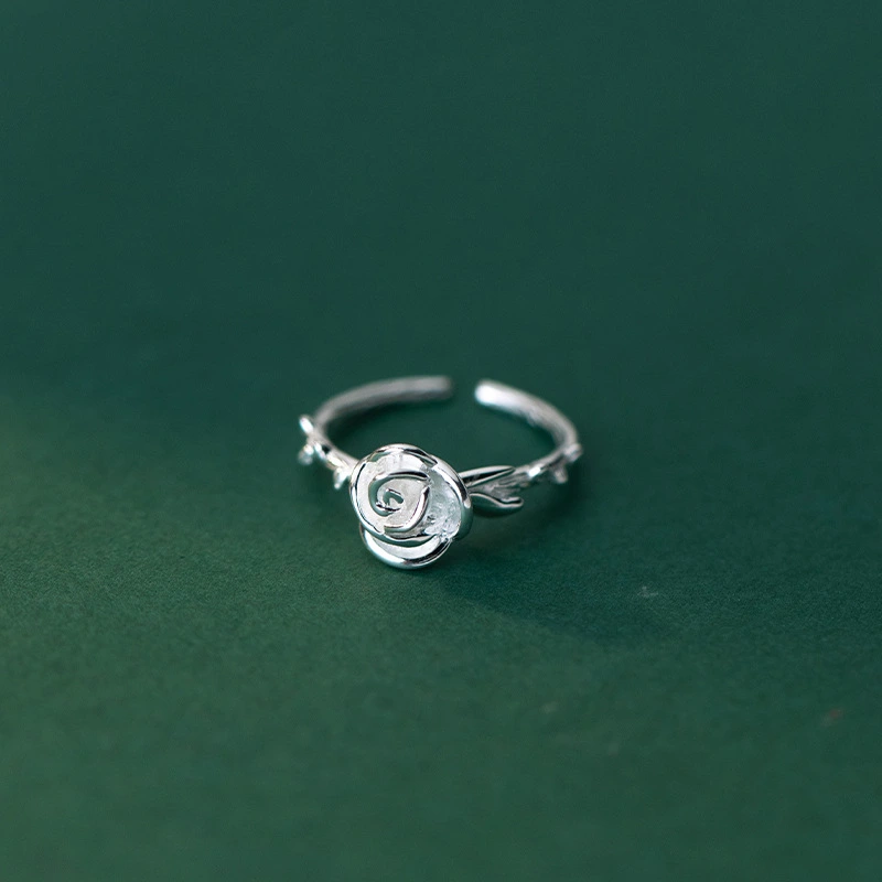 S925 Silver Flower Sweet Ring