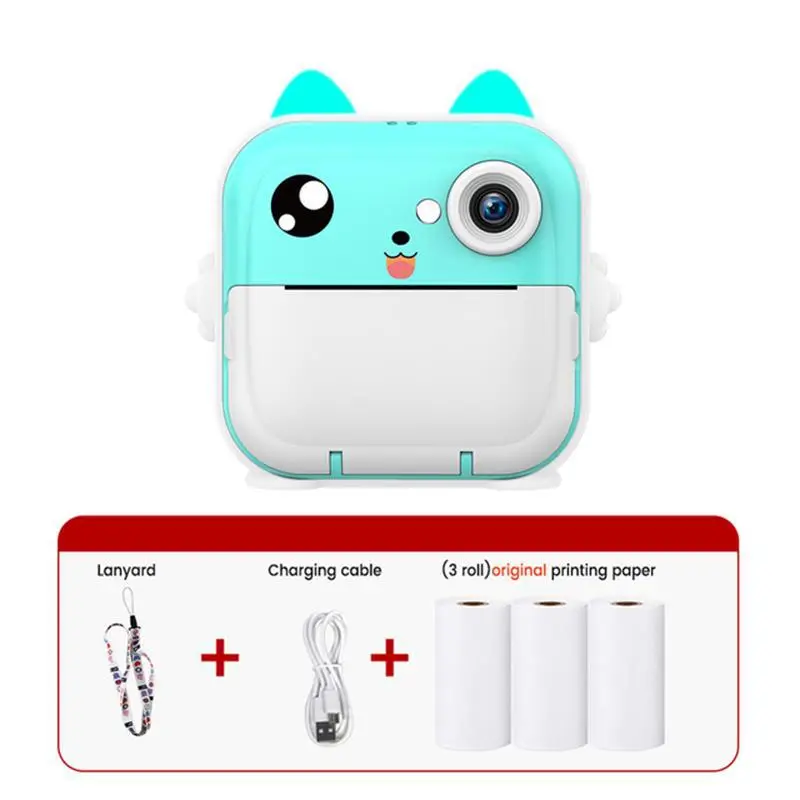 Children's Cartoon Digital Mini HD Selfie Beauty Printing Camera