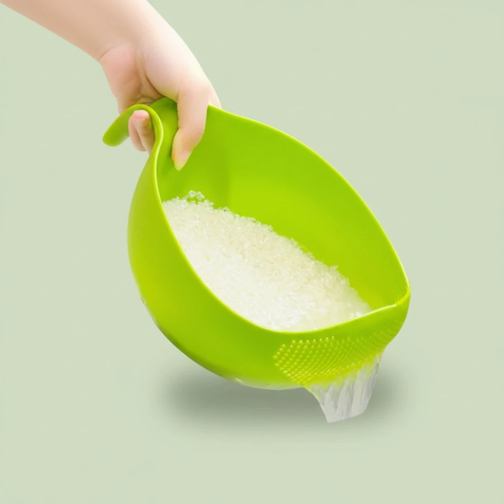Rice Washer Rice Washing Sieve Plastic Rice Washing Basin