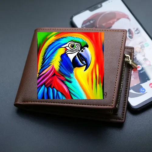 The Colorful Parrot Short Wallet