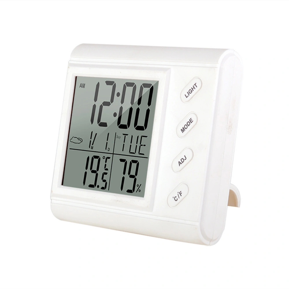 Digital Hygrometer Thermometer Temperature Humidity Monitor High Precision Meter (White)