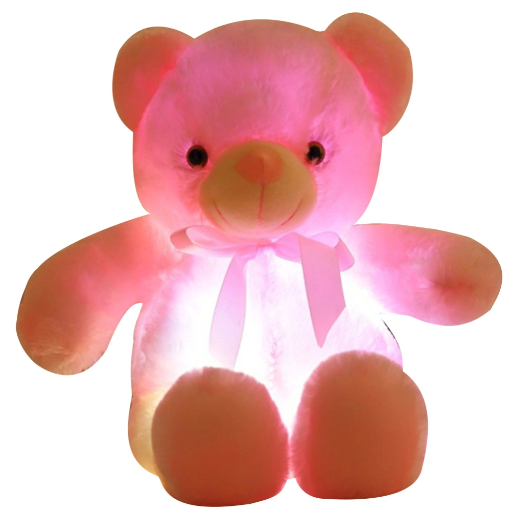 LED Bear Doll Adorable Luminous Bear Doll Plush Bear Glowing Toy Adorable Doll for Kids