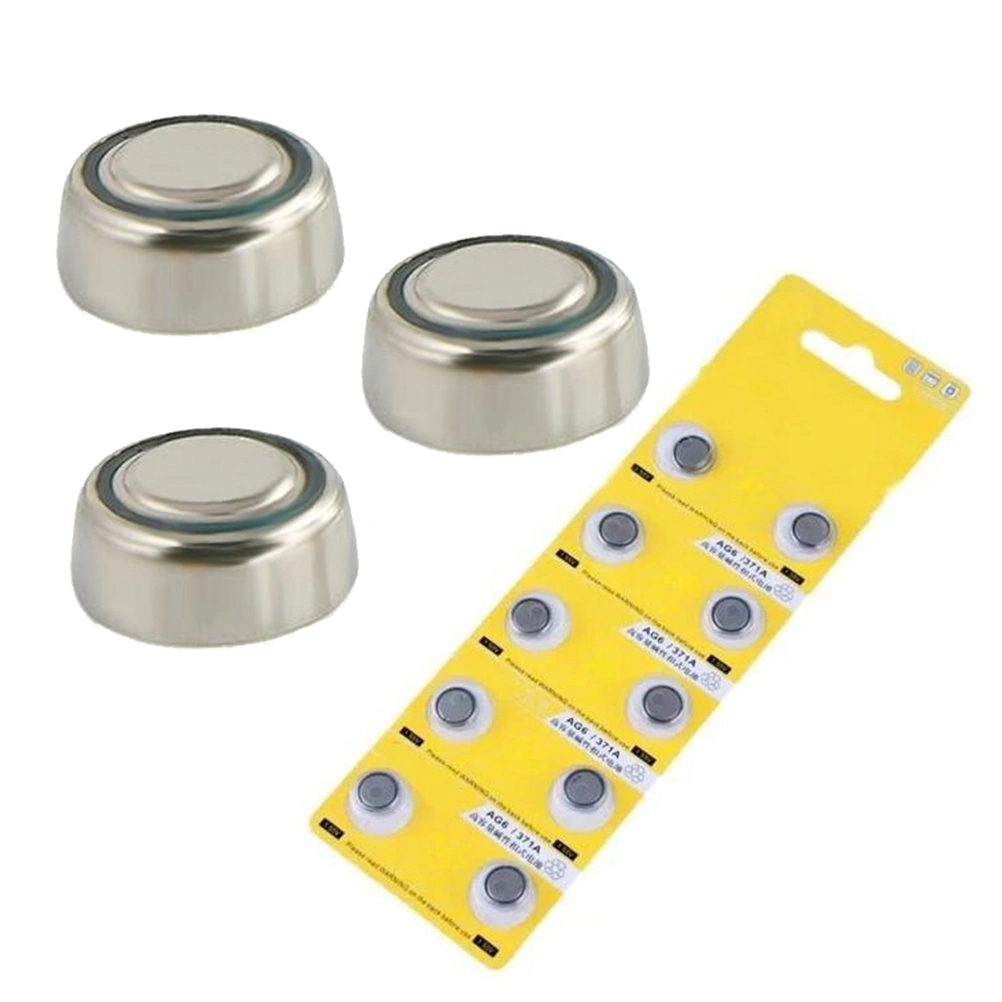 10pcs AG6 371A 370 SR69 LR920 SR920SW Alkaline 1.55V  Cell Battery Watch Flashlight Toys Remotes Cameras Batteries