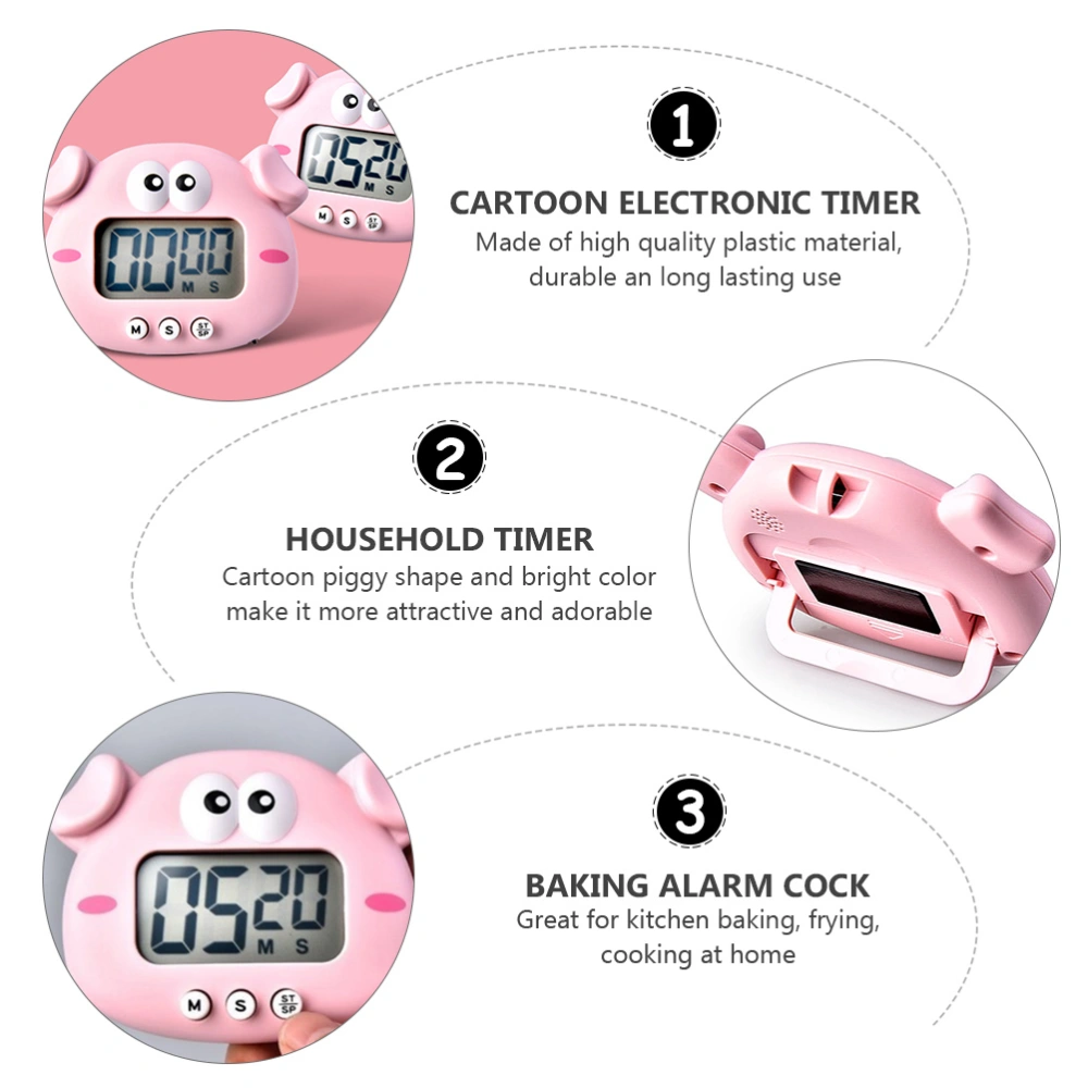 Lovely Electronic Timer Cartoon Baking Alarm Clock Kitchen Countdown Clock