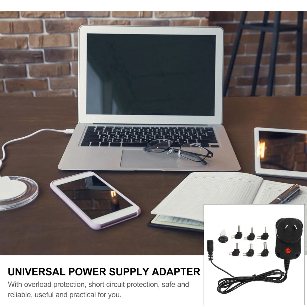 1 Set Universal Power Supply Charger Adjustable Voltage Switching Power Supply Adapter (AU Plug)