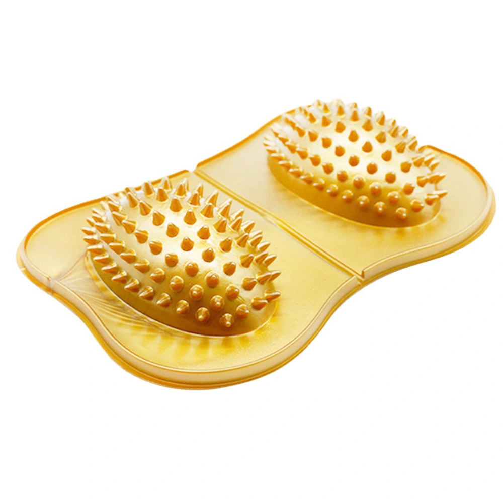 Mini Foot Massager Meridian Health Care Massage Tool Practical Massage Supply Durable Care Tool for Women Men Kids (Golden)