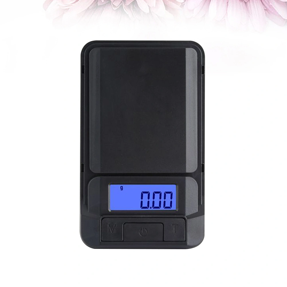 1PC Mini Portable Electronic Scale Tea Powder Jewelry Scale Small Table Scale for Home Store Use 500g/0.01g Black