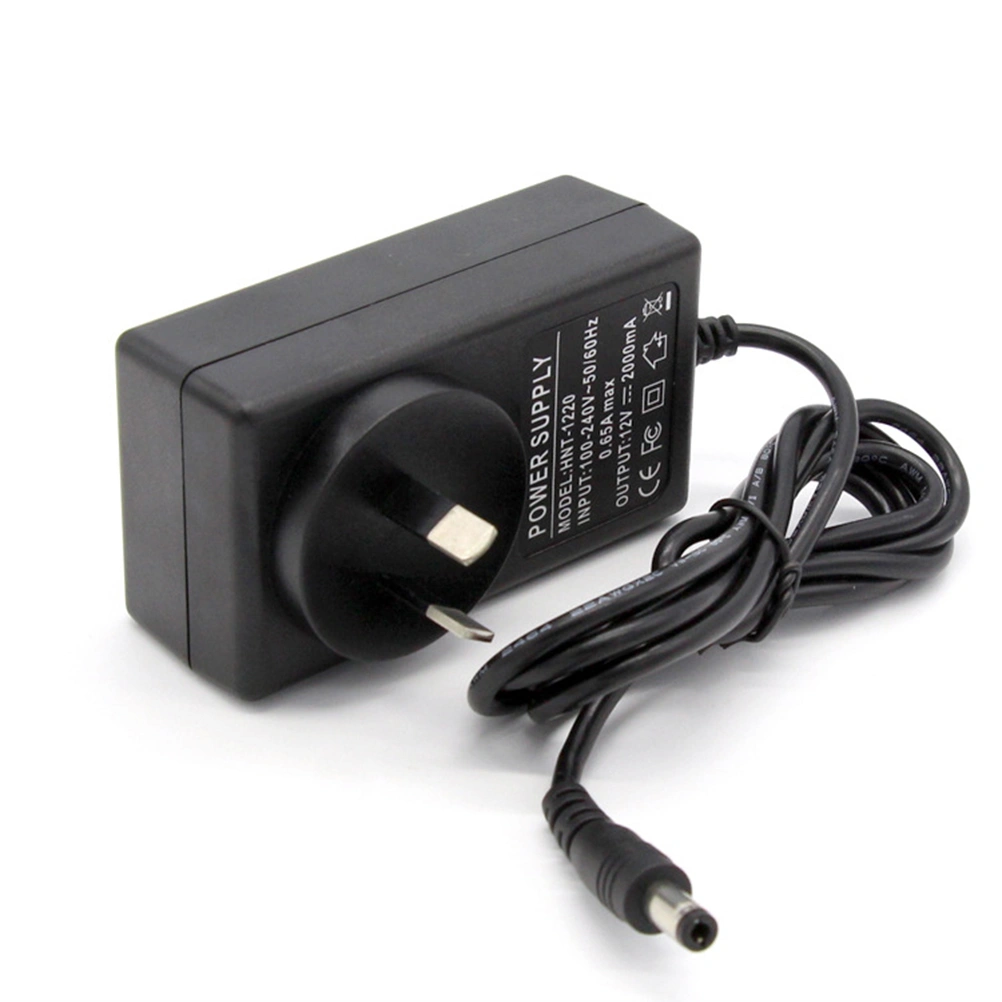 12V 2A AC 100-240V Universal Power Supply Charger 5.5*2.1DC Port for External Hard Drive Wlan Router LCD Monitor TV Box Recorder  Speaker with AU Plug