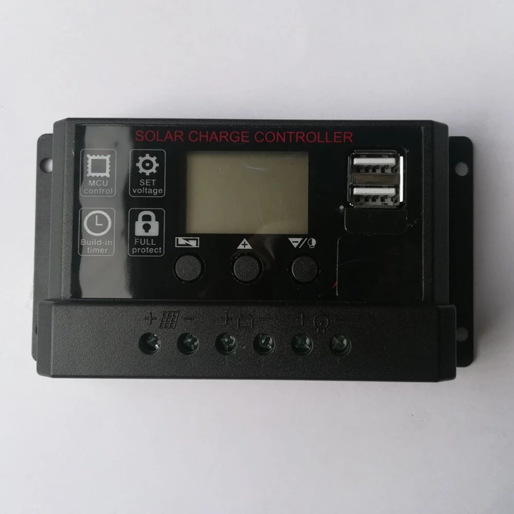 Fully Automatic Universal Controller Lithium Lead Acid Solar Charge Controller Black (10A)