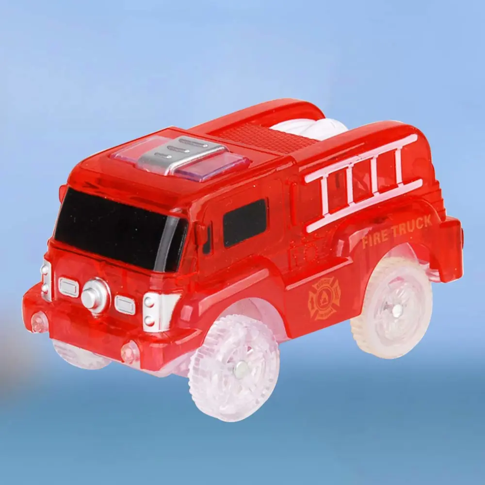 Flashing Fire Truck Electric Luminous Fire Car Model Toy Educational Toy for Kids Children (No Battery)