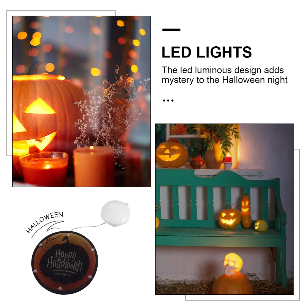 1pc Halloween Night Light Unique LED Lamp Decorative Pendant Lamp No Battery