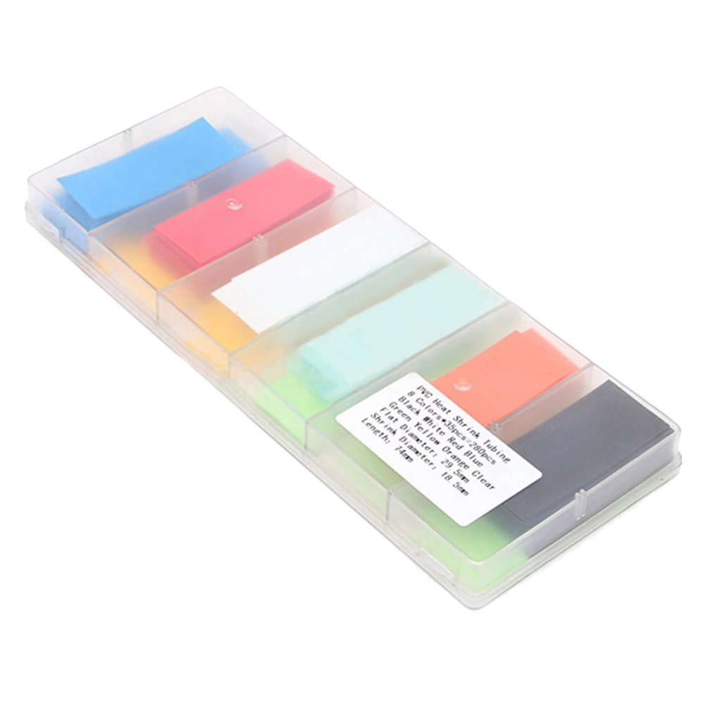 280PCS Heat Shrinkable Tubings Kit PVC Wire Shrink Wrap Tube Sleeving Wraps Wires Kit  for 18650 Battery